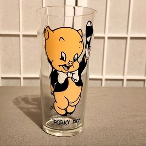Vintage 1973 Pepsi Collector Series Porky Pig 16 Oz Glass